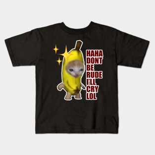 Banana cat Kids T-Shirt